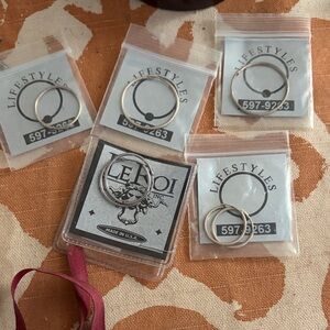 Silver Split Key Ring Pack - Silver Keyrings